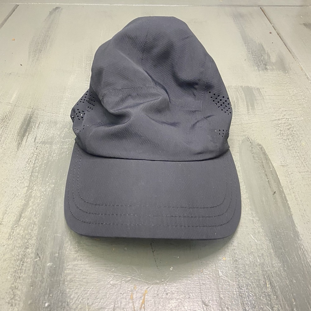 Athleta Ultra Light Run Cap 3.0 Black Very Clean Adjustable Cinch Cord Gorpcore